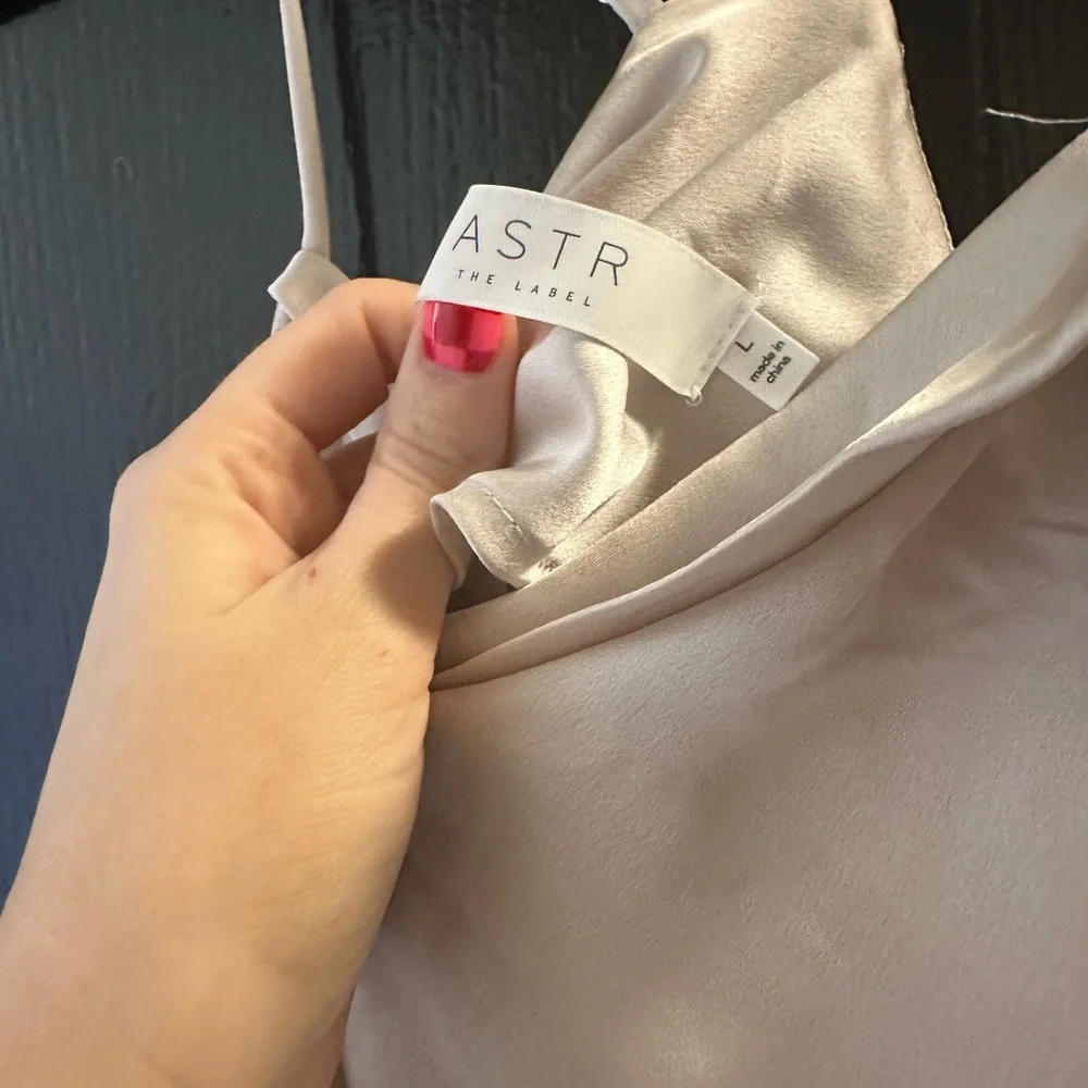 Astr Cream One Piece Bodysuit with Sweetheart Neckline - Picture 7 of 7